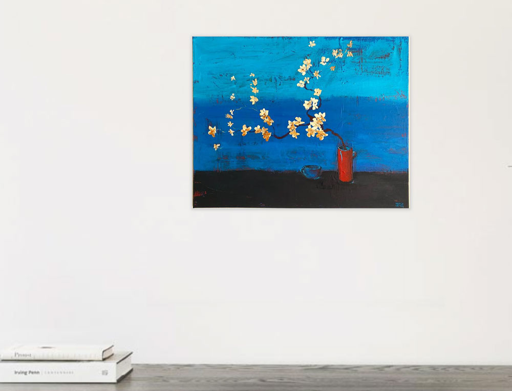 Installation view on wall